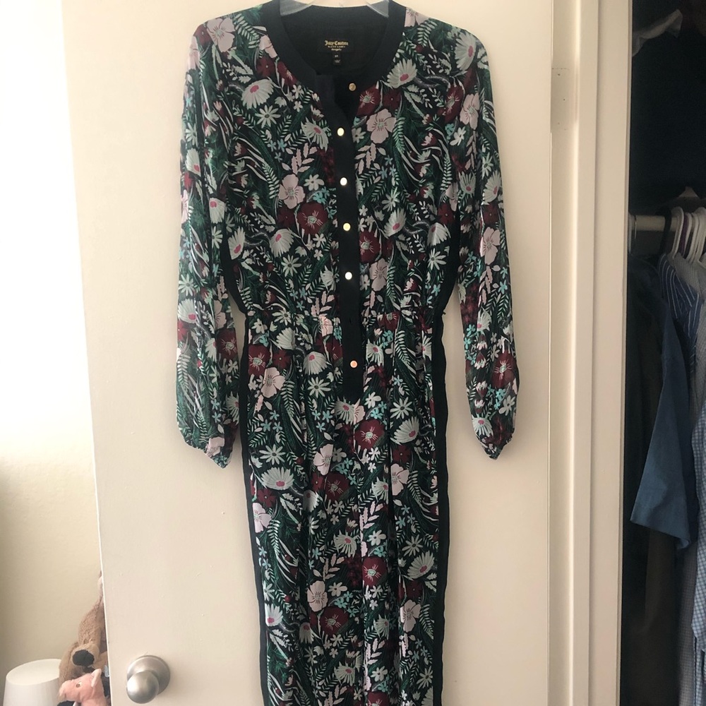 Juicy Couture Black Label floral jumpsuit.